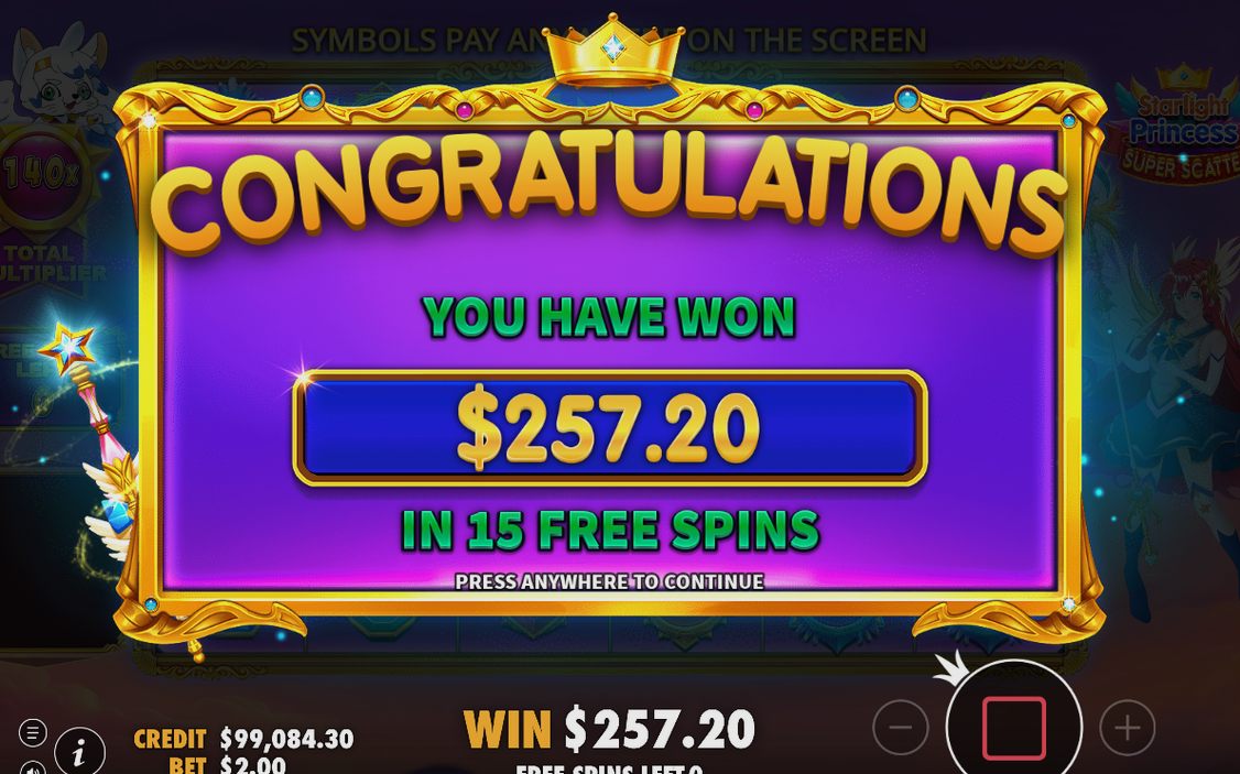 Free Spins round with the TOTAL MULTIPLIER accumulator