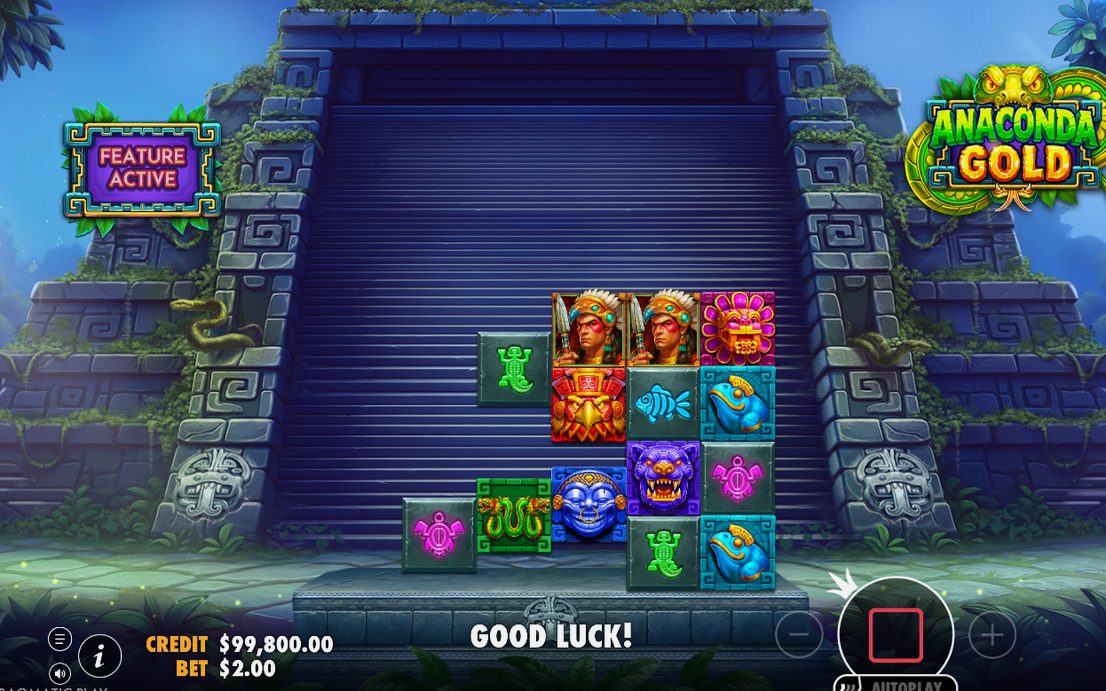 Bonus screen during a round with Money Collect active