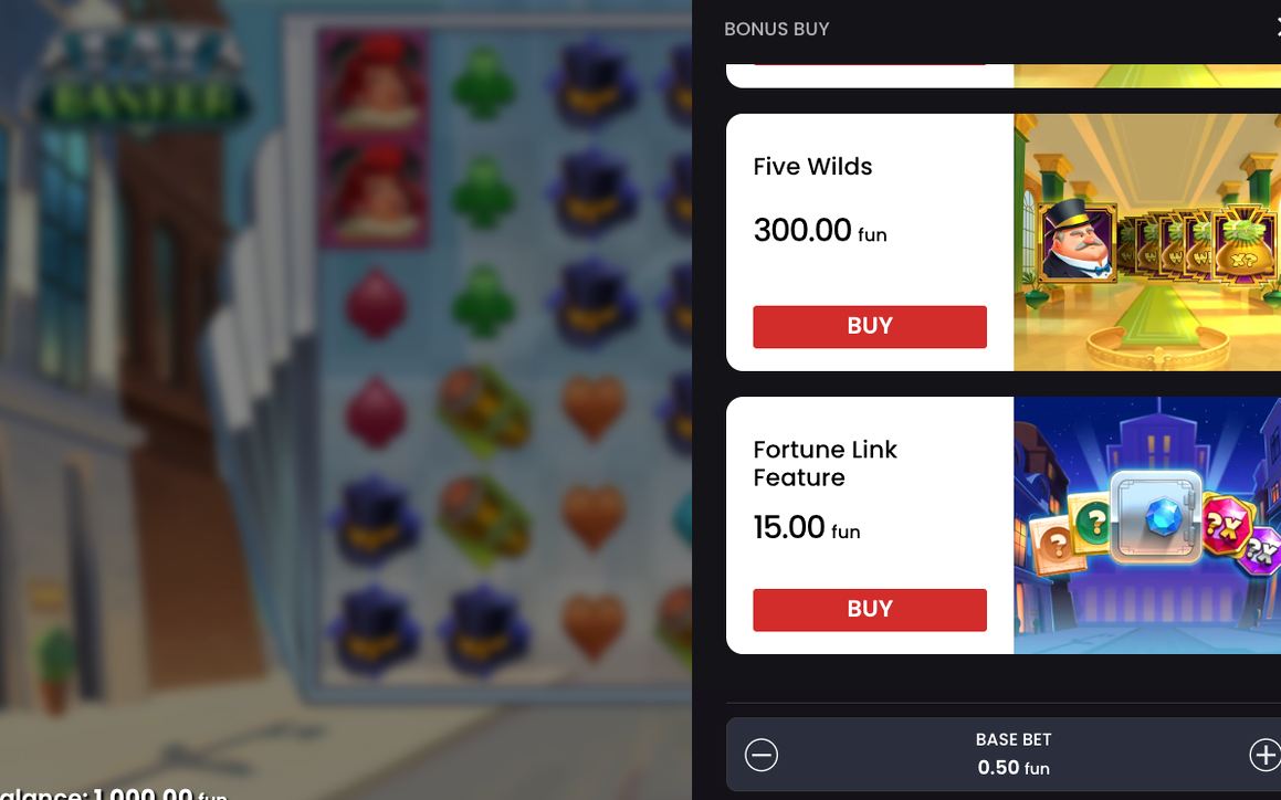 Free spins with the Fat Banker wild growing across 6x6